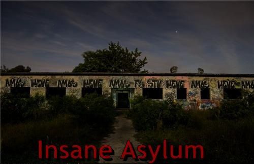 Insane Asylum Patients. an Insane Asylum on Krome